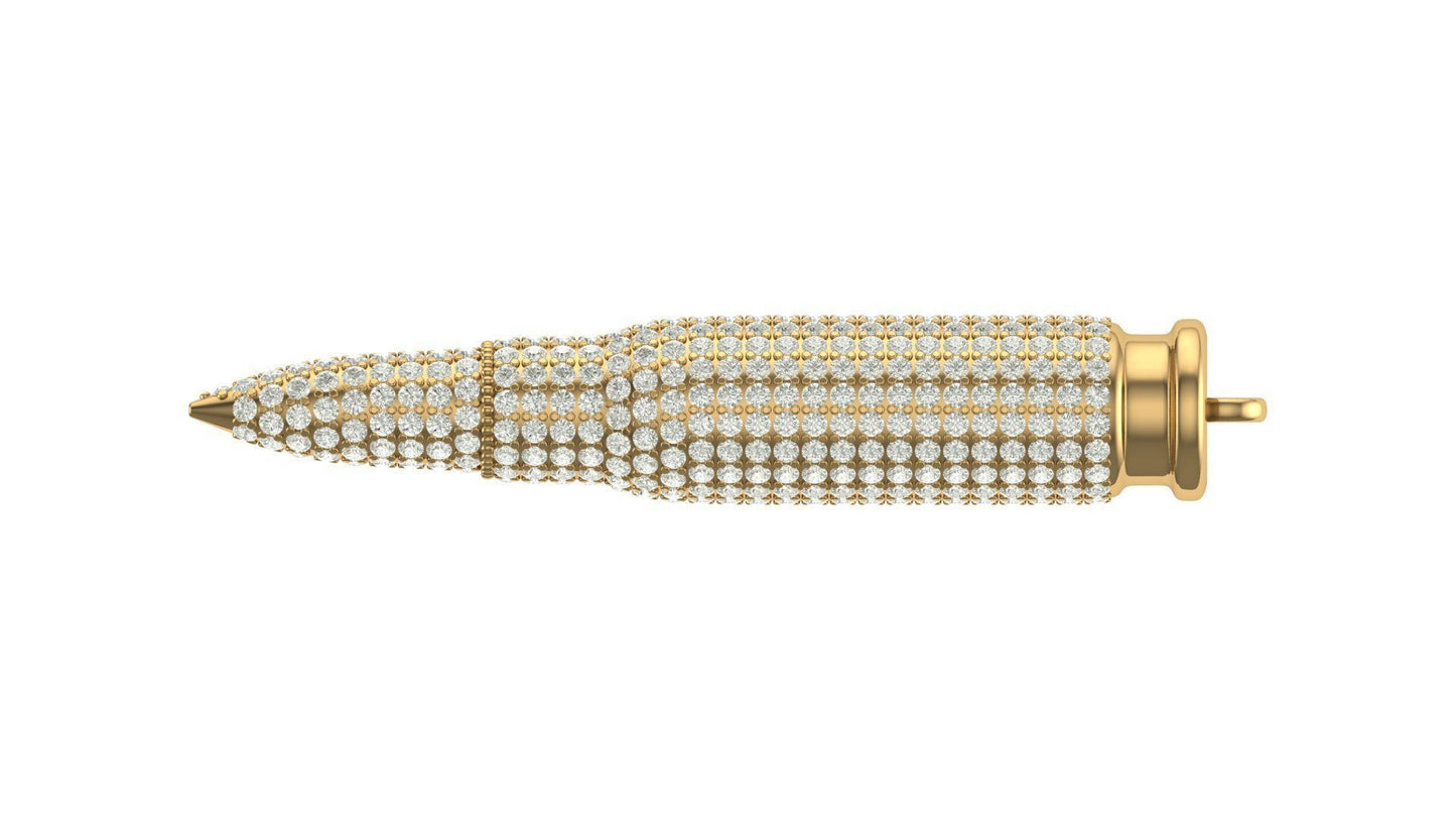 AK47 Diamond Bullet Pendant