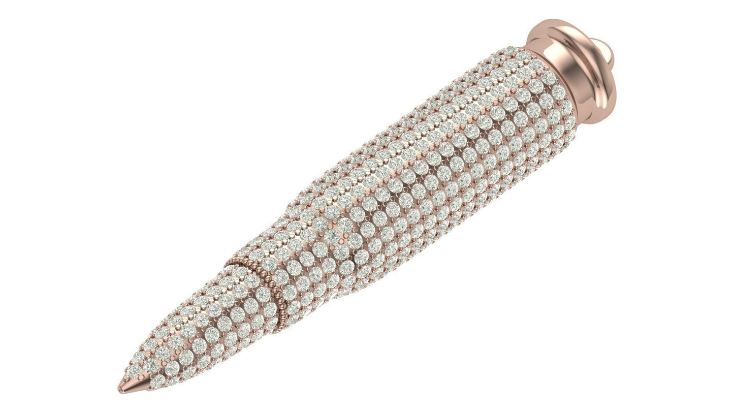 AK47 Diamond Bullet Pendant