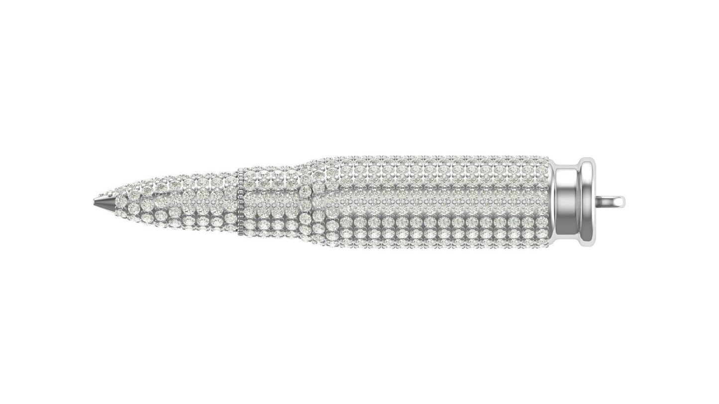 AK47 Diamond Bullet Pendant