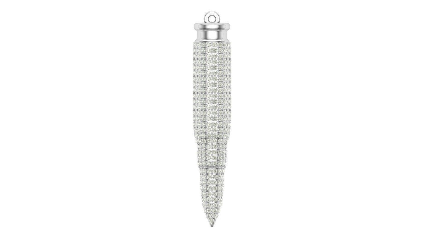AK47 Diamond Bullet Pendant