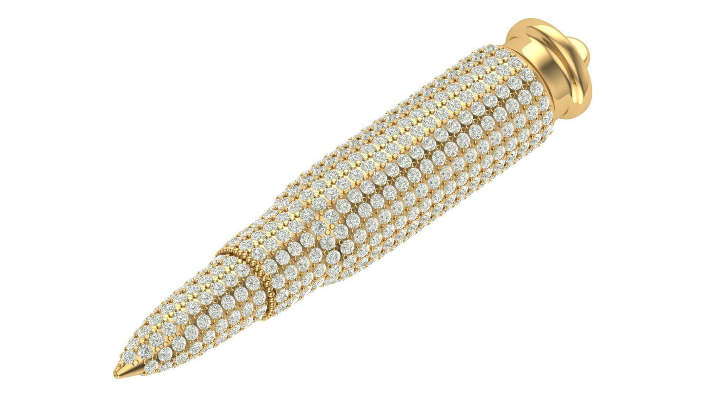 AK47 Diamond Bullet Pendant