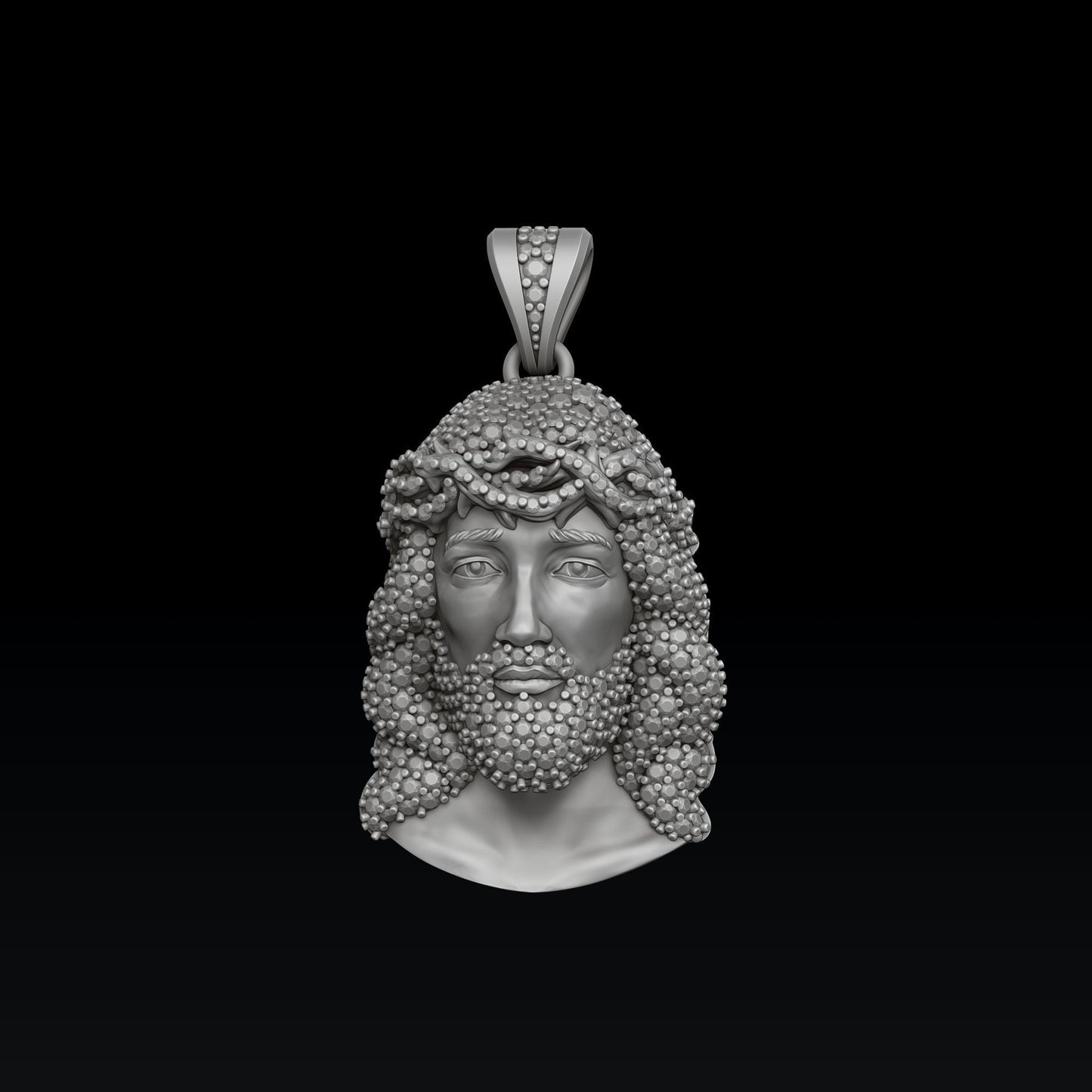 Custom Diamond Jesus Pendant