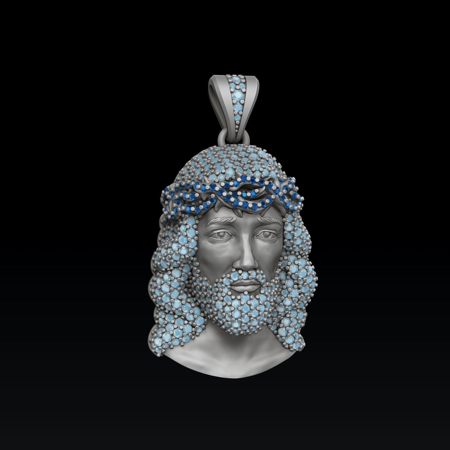 Custom Diamond Jesus Pendant