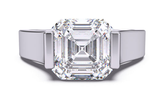 1.5ct Asscher Diamond Tension Setting Solitaire