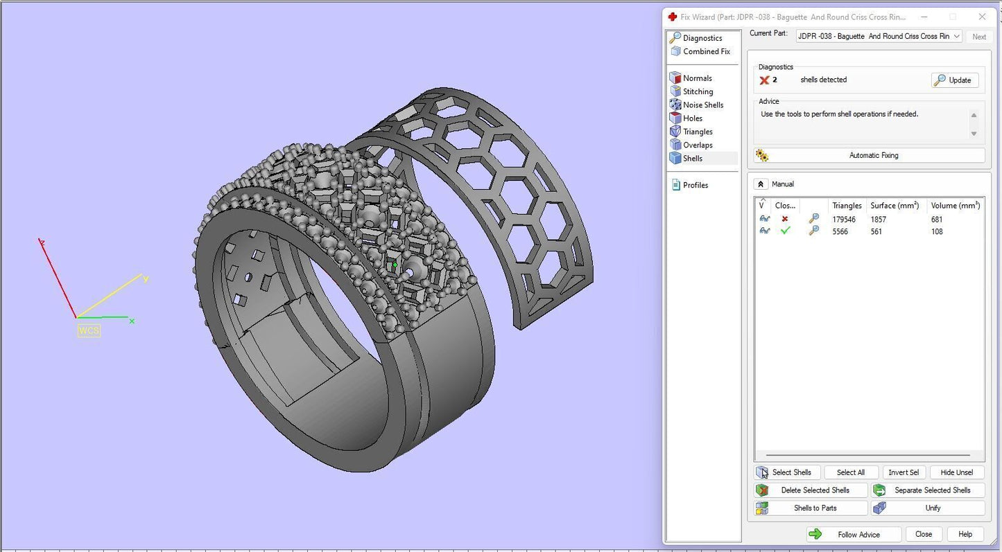 Custom Diamond Ring - Baguette And Round Cross Cross Ring