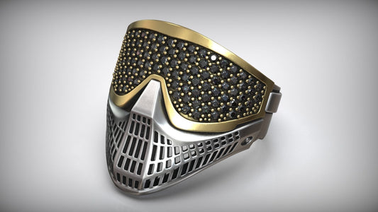 Diamond Paintball Mask Ring