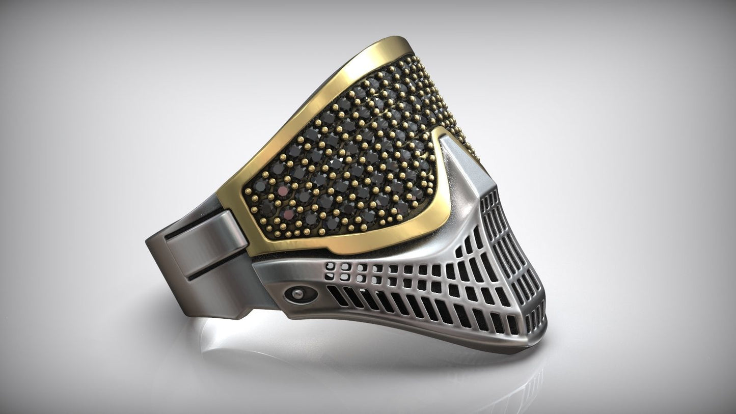 Diamond Paintball Mask Ring