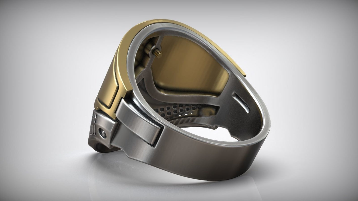 Diamond Paintball Mask Ring